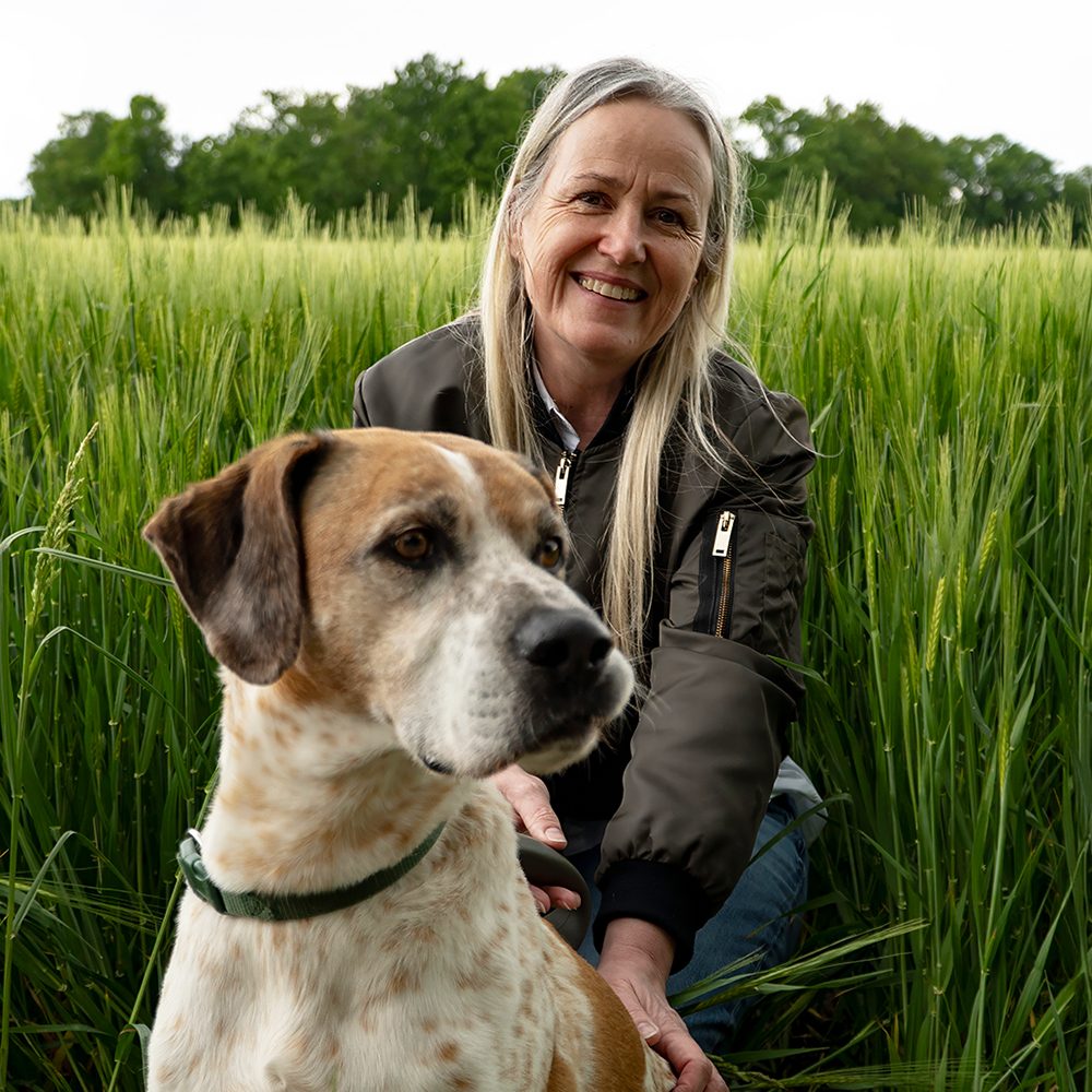 Kerstin Bär mit Hund